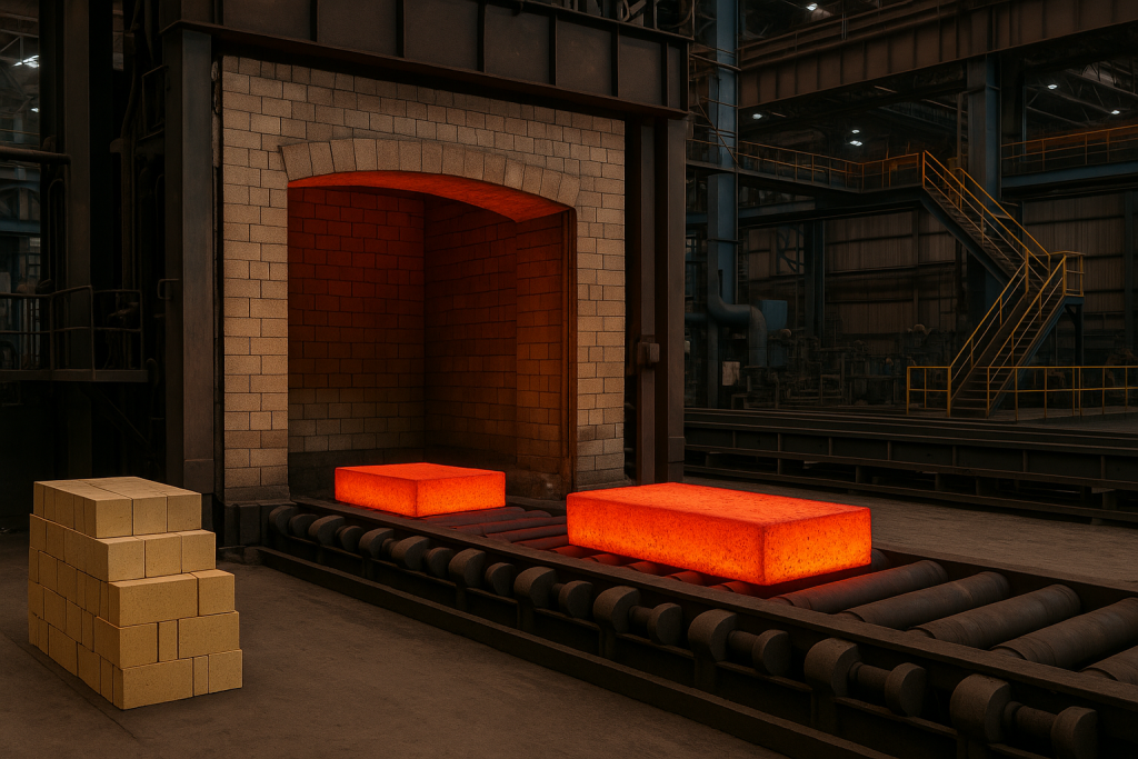 آجر نسوز برای ساخت کوره صنعتی صنایع نورد