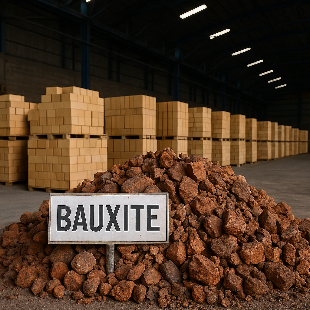 مواد اولیه بوکسیت (Bauxite) برای تولید آجر نسوز: رکن اصلی در صنعت نسوز