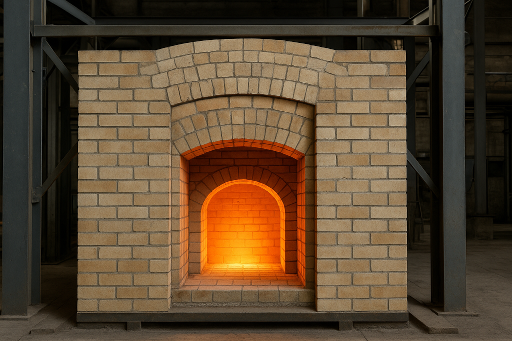 ساخت کوره صنعتی با آجر نسوز باکیفیت – نقش انتخاب مواد نسوز در عملکرد و طول عمر کوره