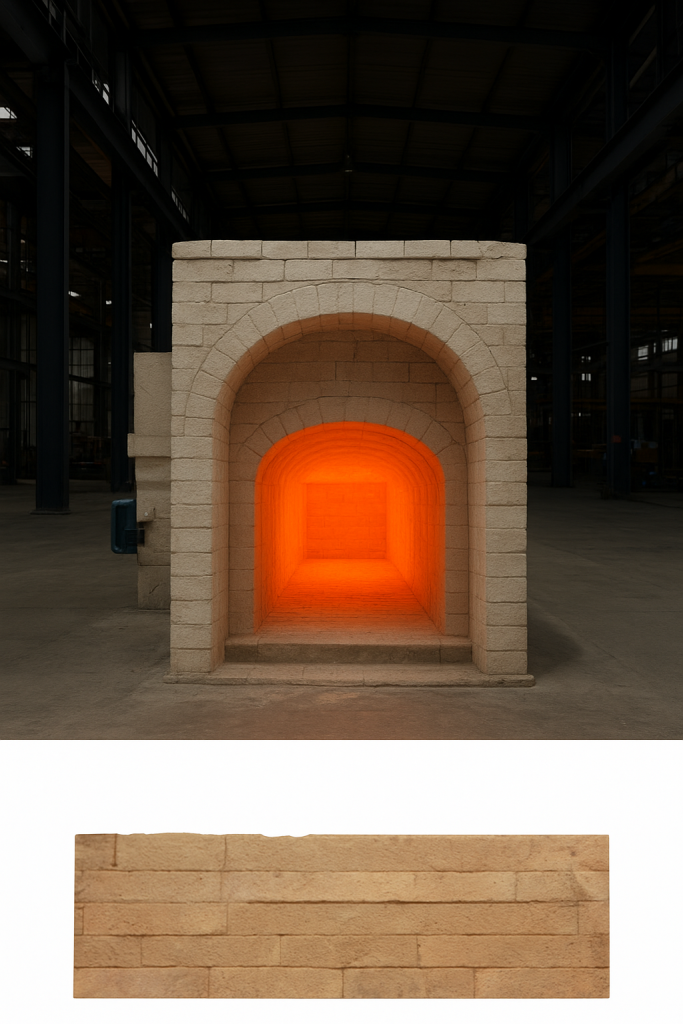 تولید آجرنسوز ویژه برای کورههای صنایع شیشه و بلور